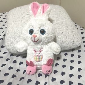 Cute toy white and pink in colour